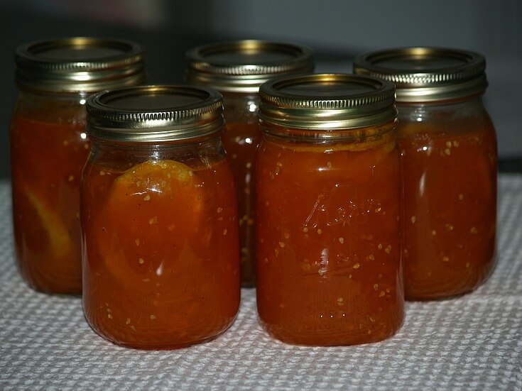 Yellow Tomato Preserves Recipe Canned
