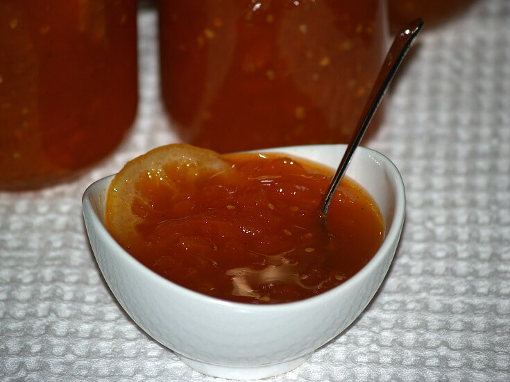 Yellow Tomato Preserves Recipe Serving