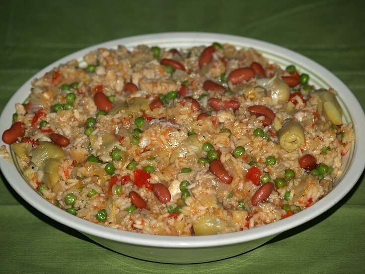 Microwave Flounder Paella Recipe