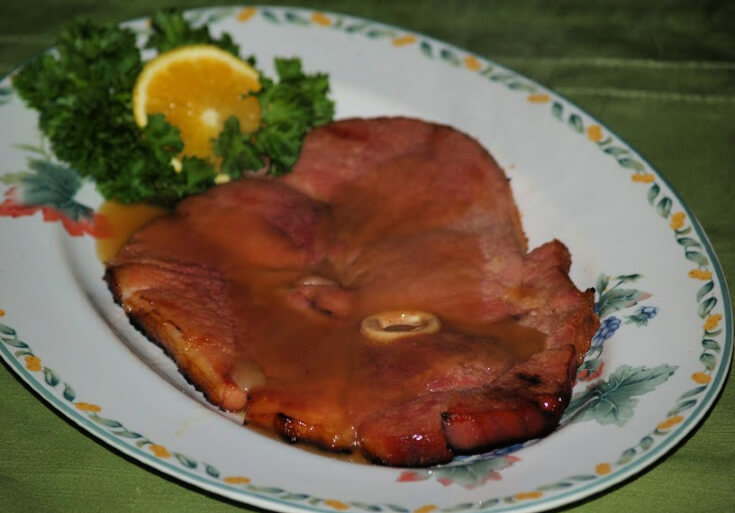 Baked Ham with Orange Sauce