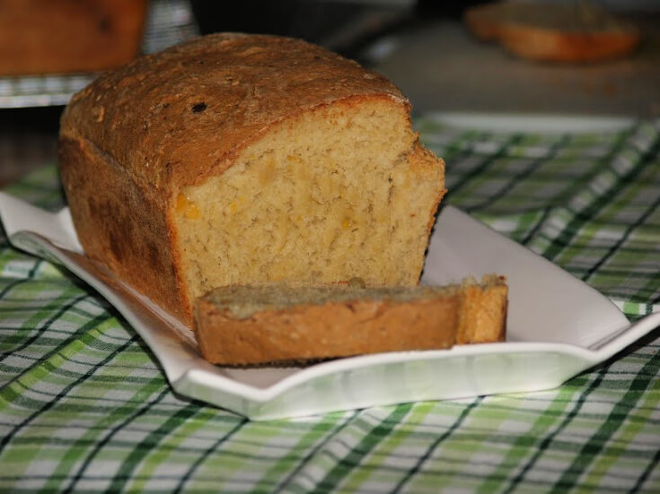 Crusty Vegetable Bread Recipe Sliced