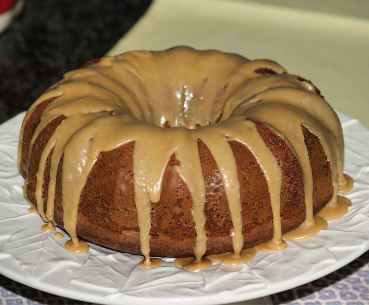Fresh Pear Bundt Cake with Creamy Vanilla Glaze