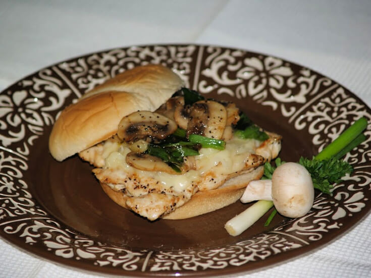 Mushroom Chicken Sandwich