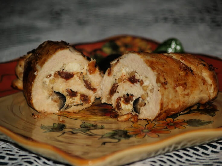Italian Stuffed Chicken Rolls