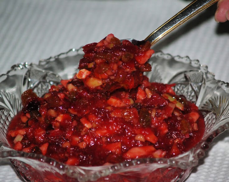 Chutney made with Cranberries