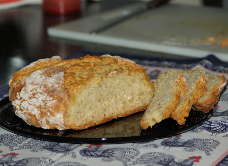 Easy Irish Crusty Oat Bread