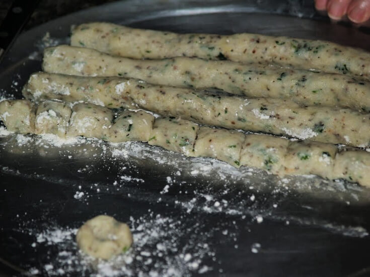 Cut Dough into One Inch Pieces