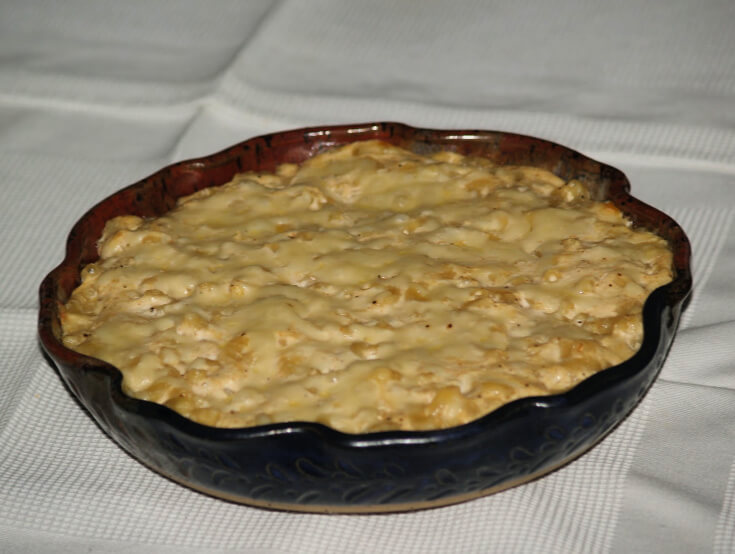 White Macaroni Cheese Casserole