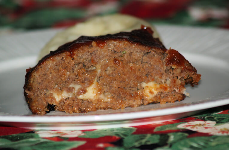 Surprise Meatloaf Recipe Serving