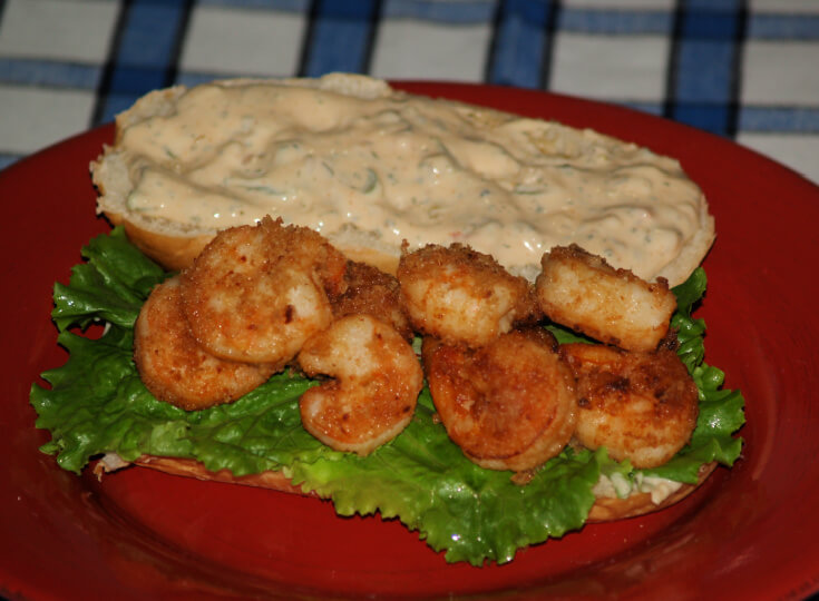 Shrimp Po Boy Sandwich