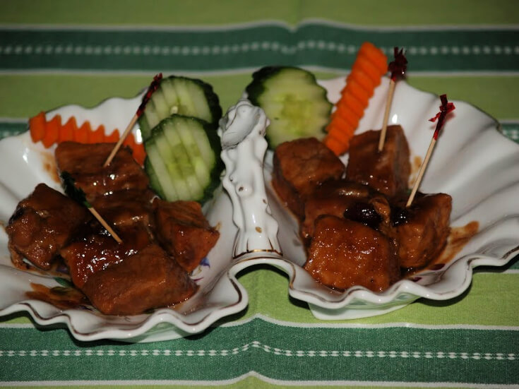 Barbeque Pork Chunk Appetizers