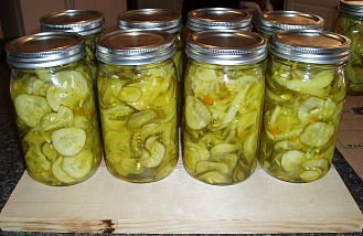 Home Canned Bread and Butter Pickles