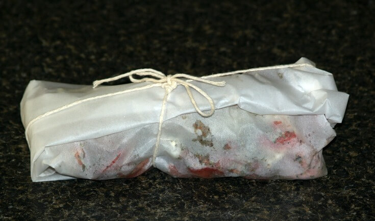 Shank Wrapped Securely in Parchment Paper