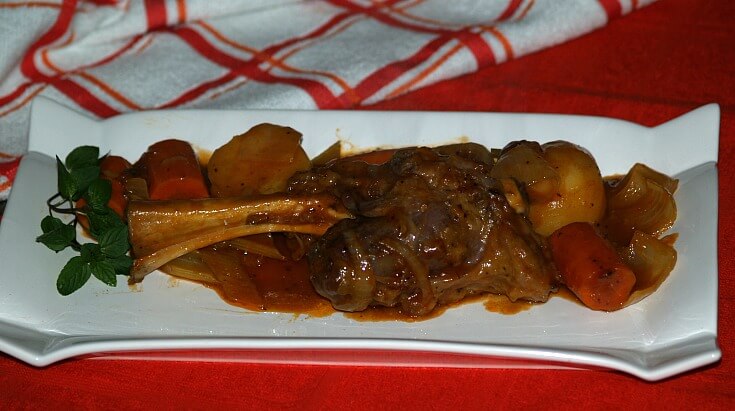 Lamb Shanks Baked or Cooked in Crock Pot