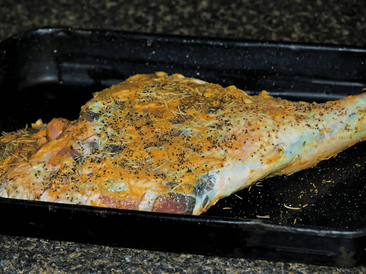 Preparing leg of Lamb Recipe