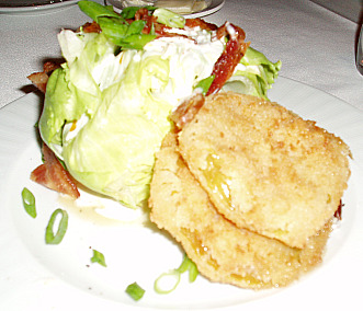 Lettuce Wedge served with Fried Green Tomatoes