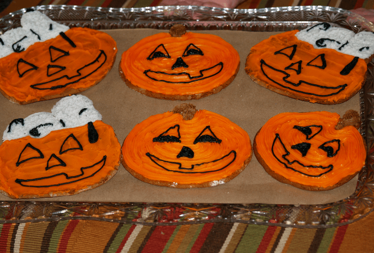 Molasses Jack O Lantern Cookies