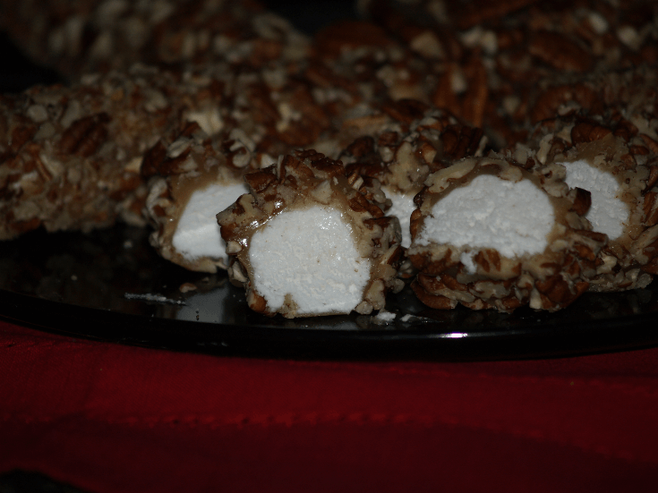 Pecan Logs Recipe Sliced