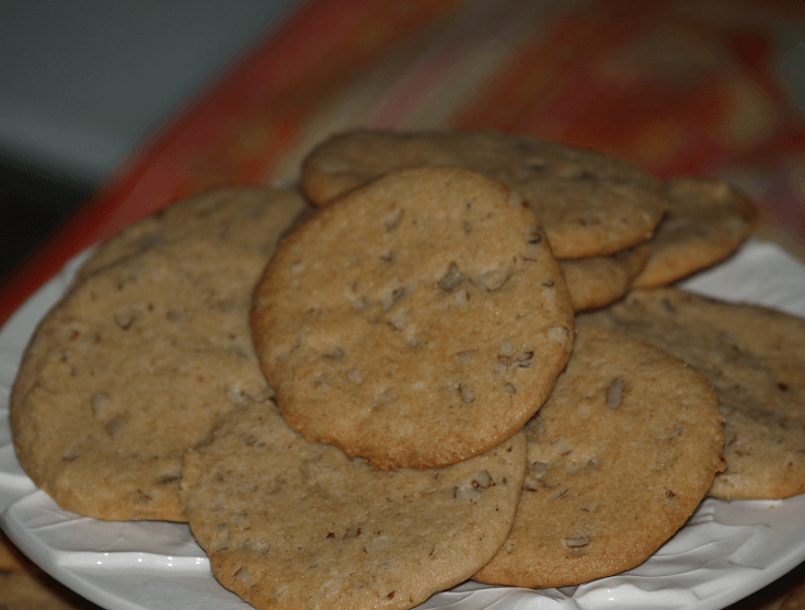 Pecan Spice Shortbread Cookies