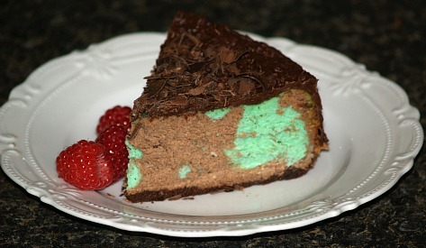 how to make a grasshopper cheesecake