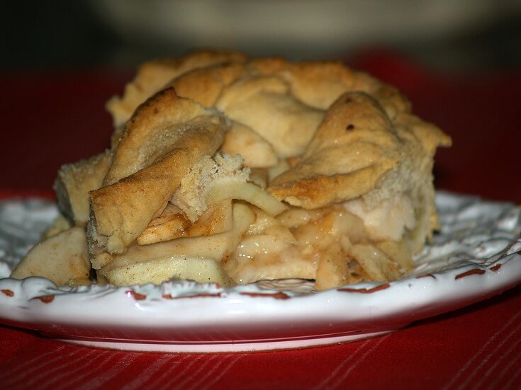 Four Pie Apple Pie Piece