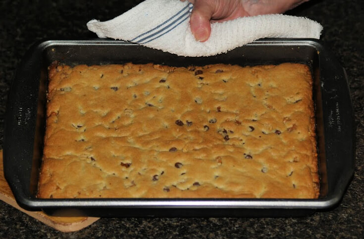 Fresh Baked Pistachio chocolate Chip Bar Cookies