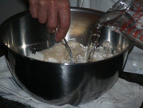 Mix Yeast with Flour