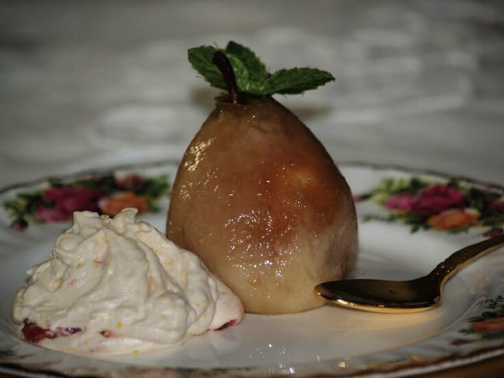 Poached Pear Plates