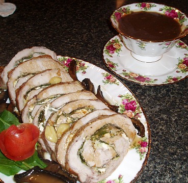 rolled roast pork