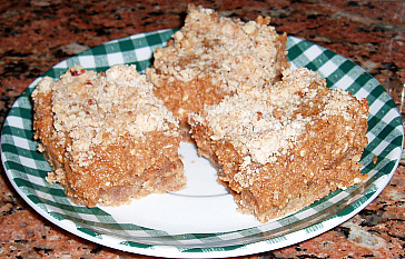 Pumpkin Bars made with Butter Substitutes