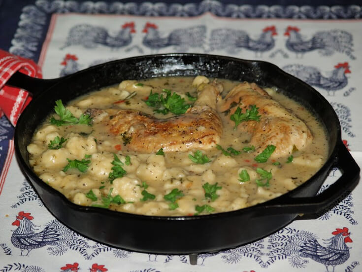 Basil Chicken and Dumplings Recipe