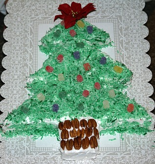 christmas tree poke cake