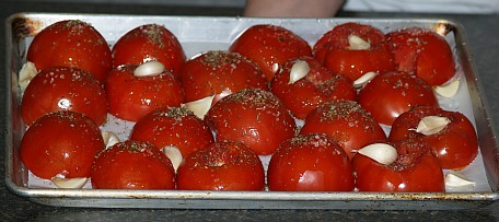 roasting tomatoes