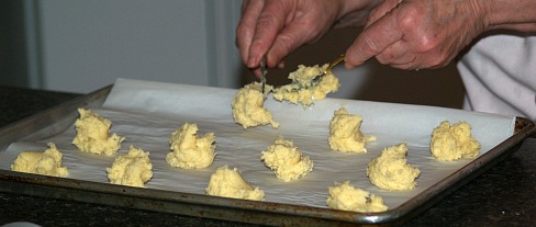 Preparing Italian Ricotta Cheese Cookies