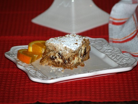 Piece of Italian Ricotta Crumb Cake Recipe