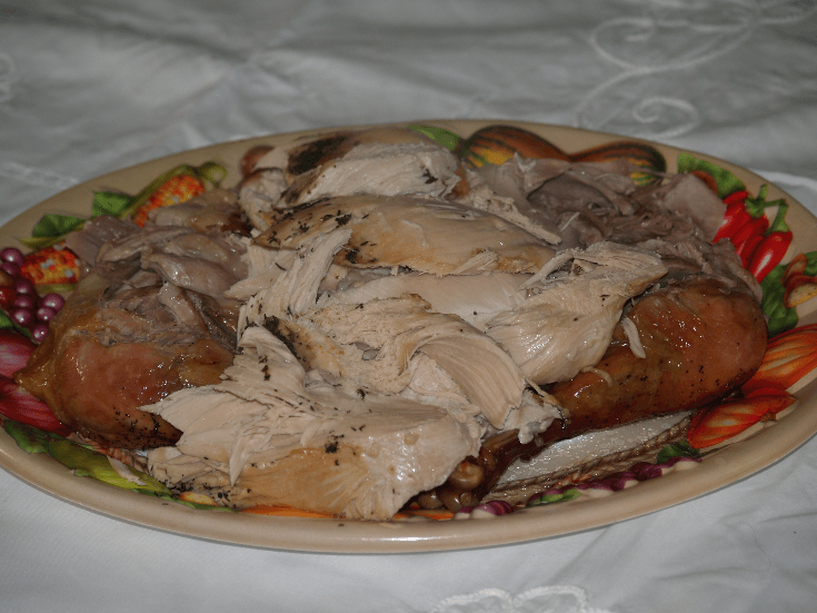 Roast Turkey Recipe Served on Platter