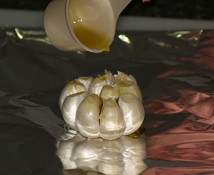 Preparing Garlic Shallot for Oven