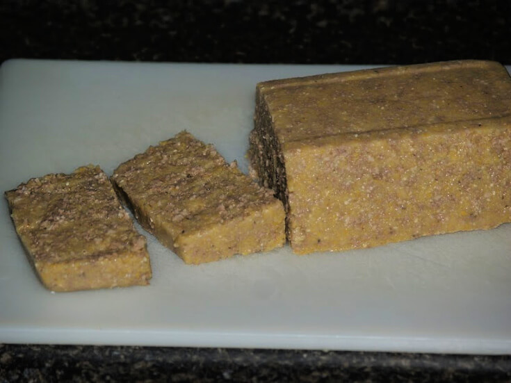 Fresh Scrapple Recipe Sliced