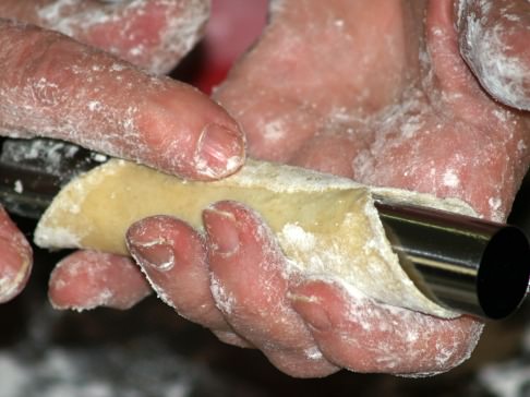 Shaping Cannoli Dough Step 4