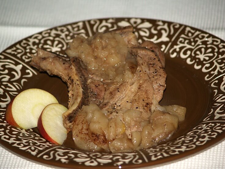 Sherry Pork Chops and Apples