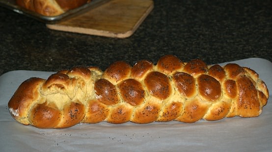 Six Braid Challah Bread