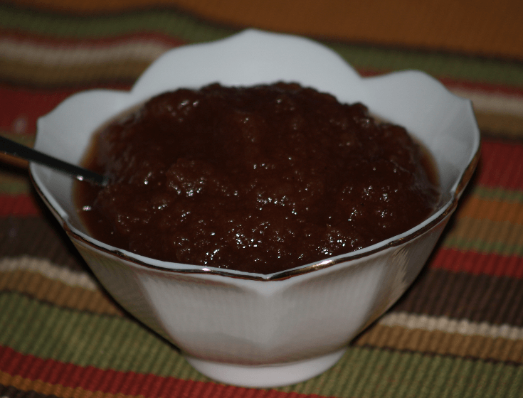 Bowl of Slow Cooker Apple Butter