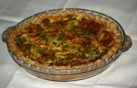 Spinach and Bacon Quiche