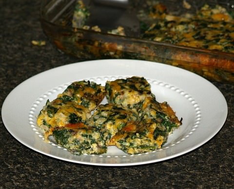 Spinach Casserole Appetizer Cubes