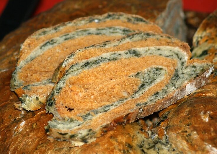 Spinach Tomato Bread Recipe