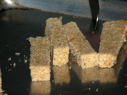 Bread Cut Into Strips