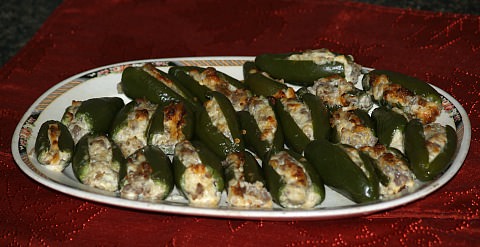 Stuffed Baked Jalapeno Peppers