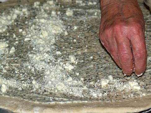 Layer Dough with Feta Cheese