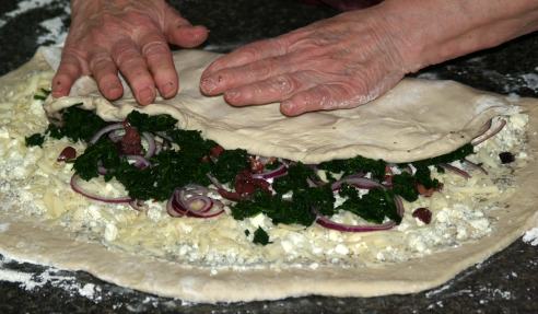 Fold Dough Over Filling