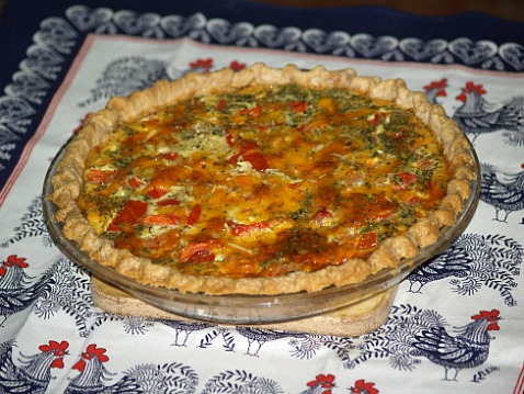 Best Quiche Recipe is a Tomato Salami Quiche